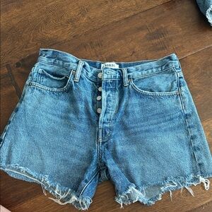 AGOLDE Women's Parker Long Denim Shorts